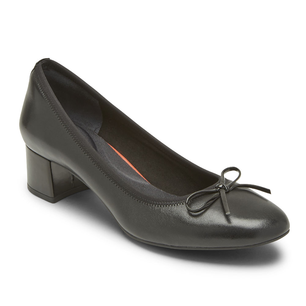 Rockport Pumps For Womens Black - Total Motion Sydney Bow - IC3952687